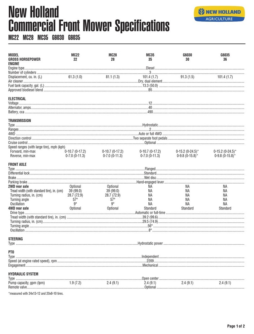 New Holland G6030 User manual