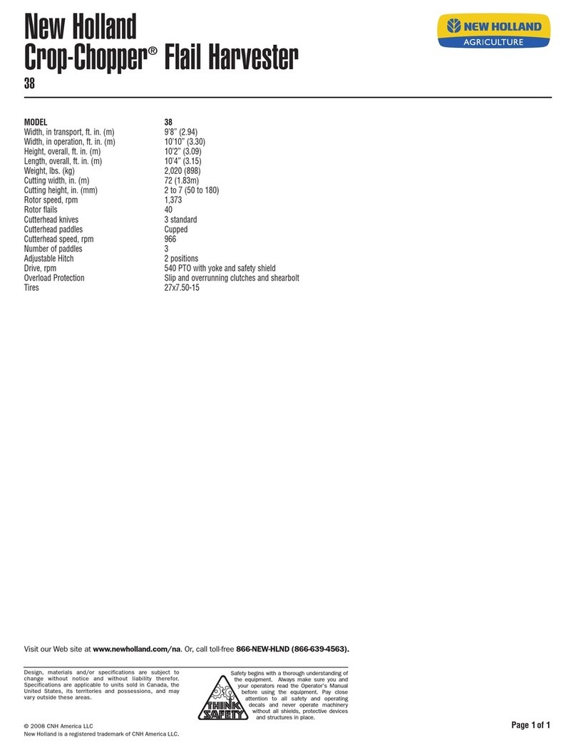 New Holland Crop-Chopper 38 Specifications