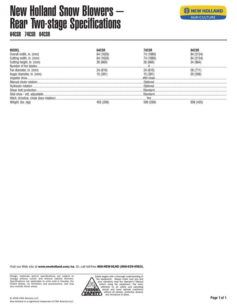 New Holland 64CSR Specifications