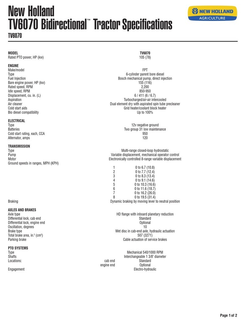 New Holland TV6070 User manual
