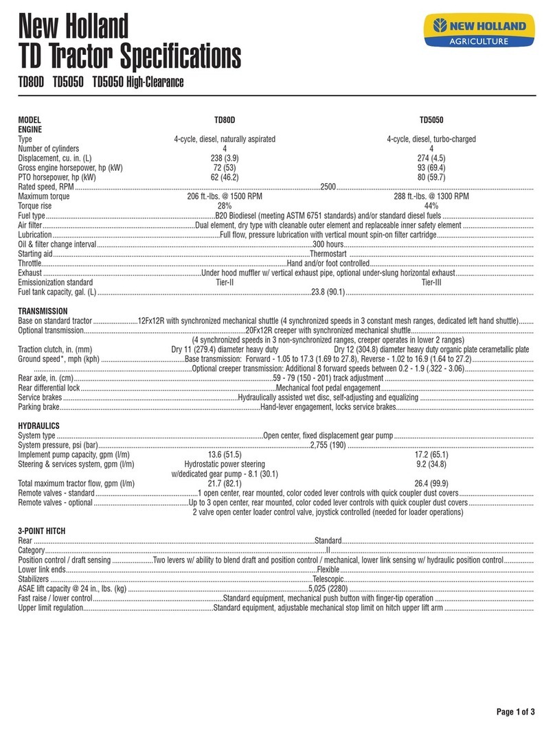 New Holland TD5050 Specifications
