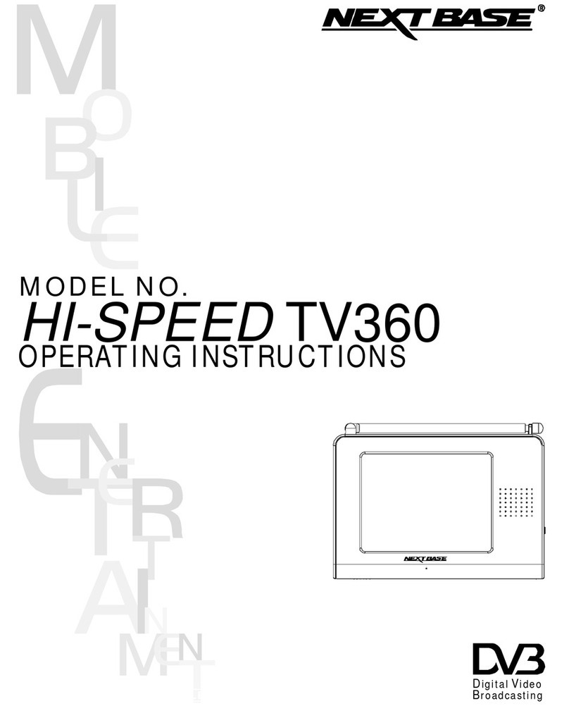 NextBase Tablet Digital TV HI-SPEED TV360 operating instructions
