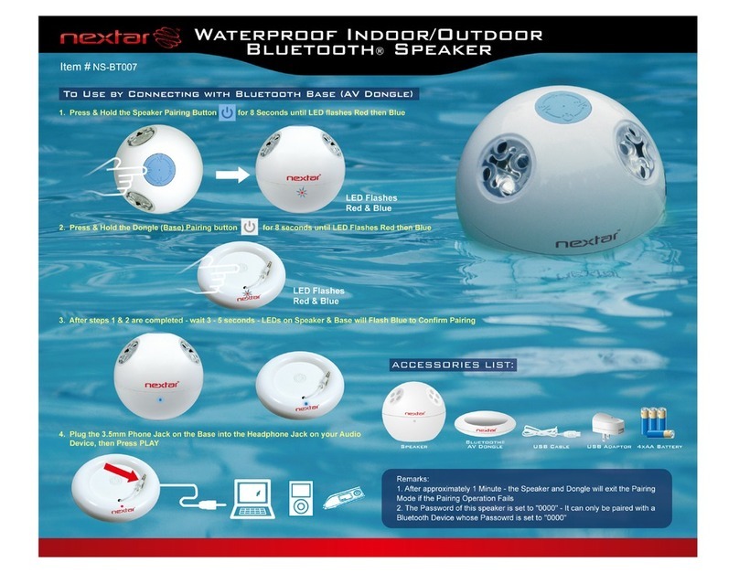Nextar NS-BT007 User manual
