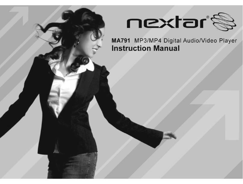 Nextar MA791 - 4GB MP3 Player User manual