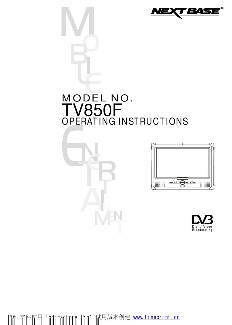 NextBase TV850F operating instructions