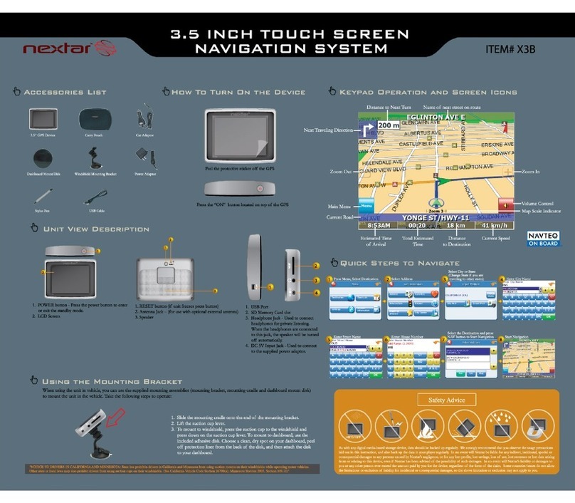Nextar X3B User manual