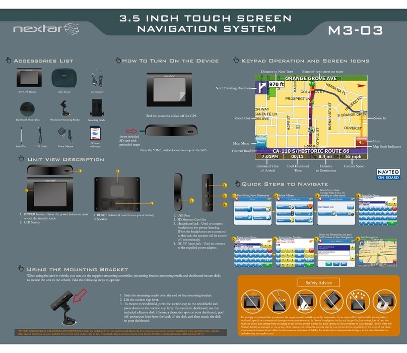 Nextar M3-03 User manual