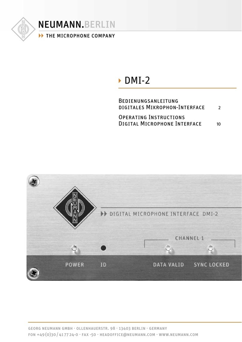 Neumann.Berlin DMI-2 operating instructions