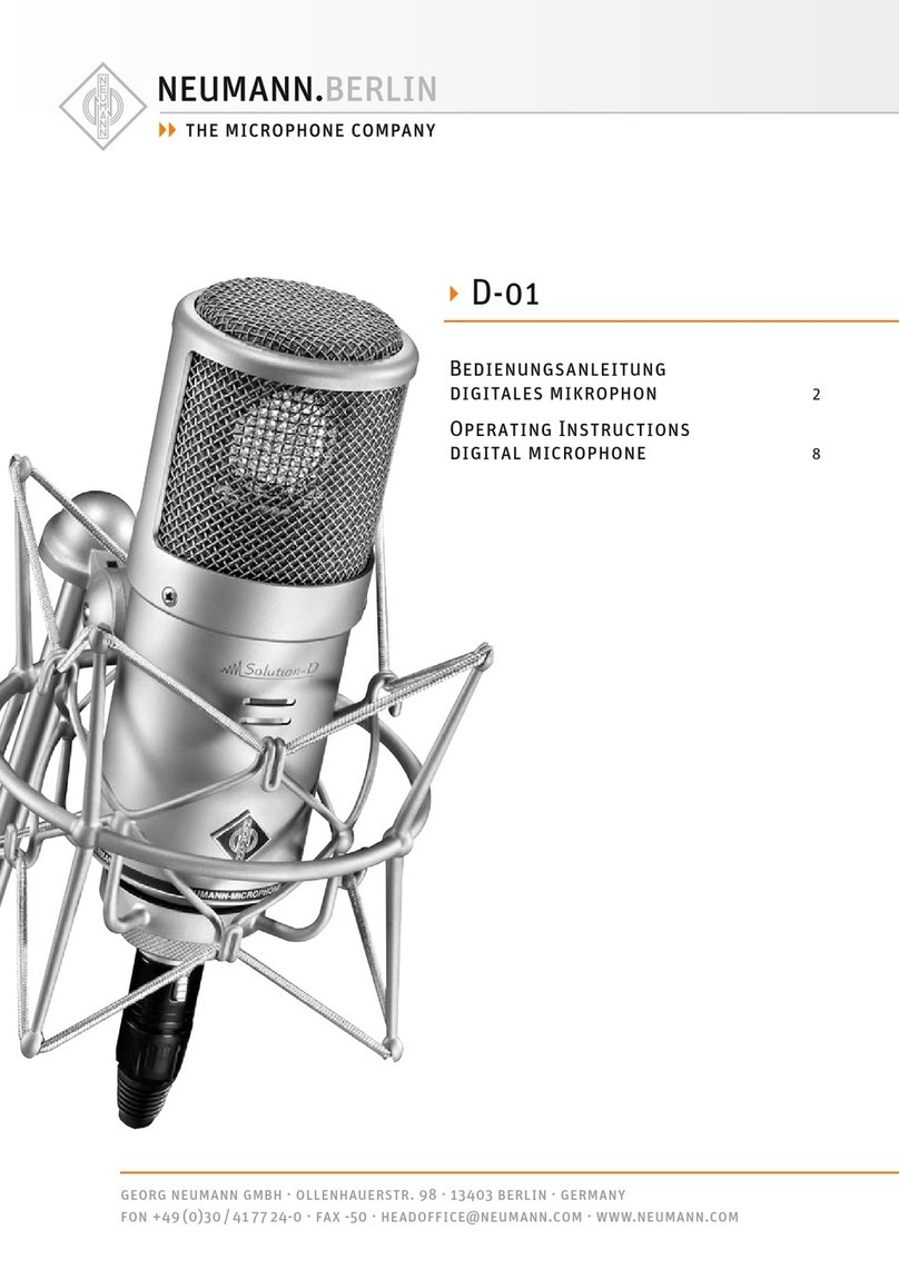 Neumann.Berlin D-01 User manual Neumann.Berlin D-01 User manual