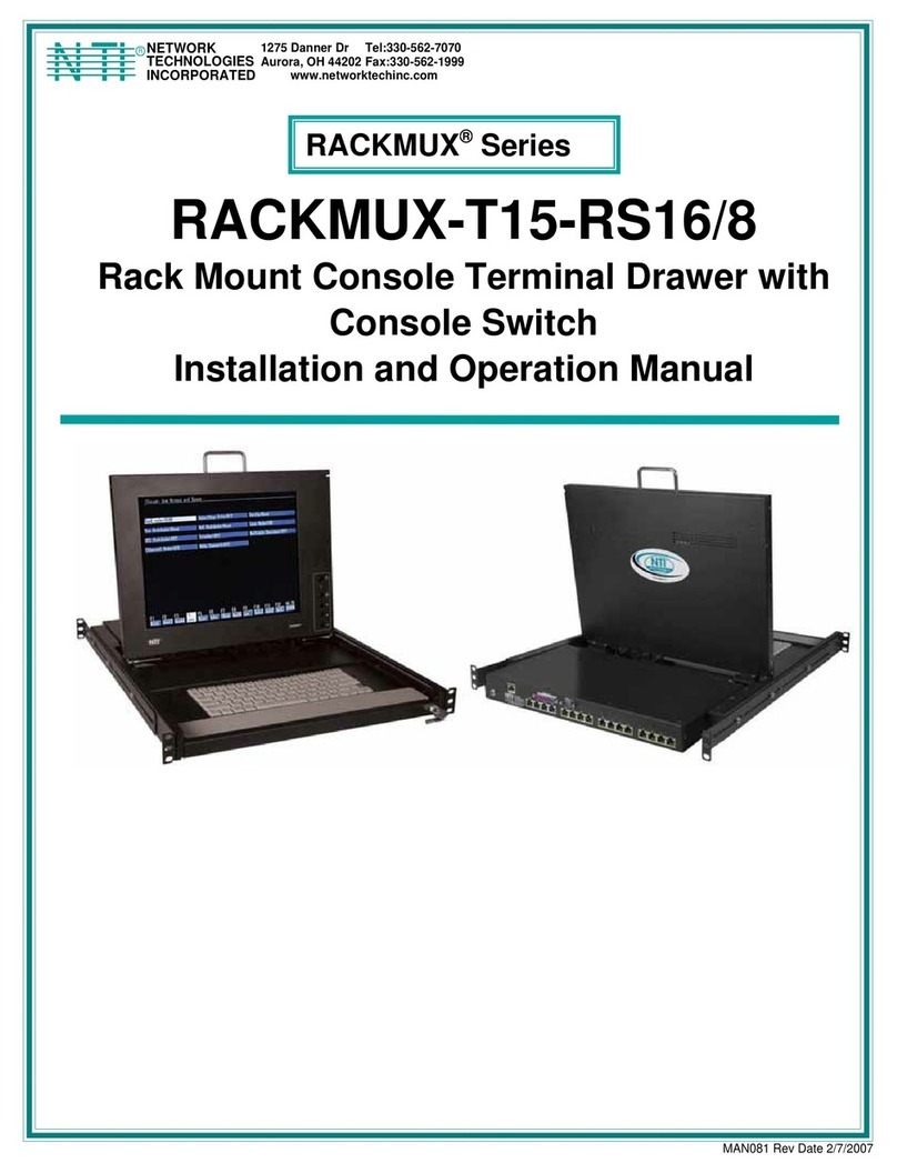 Network Technologies NTI SERIMUX-SECURE 8 User manual Network Technologies NTI SERIMUX-SECURE 8 User manual