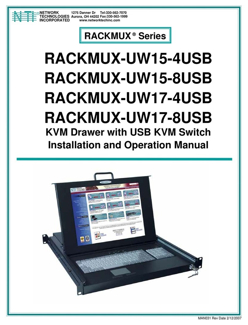 Network Technologies RACKMUX-UW15-4USB, RACKMUX-UW1 User manual Network Technologies RACKMUX-UW15-4USB, RACKMUX-UW1 User manual
