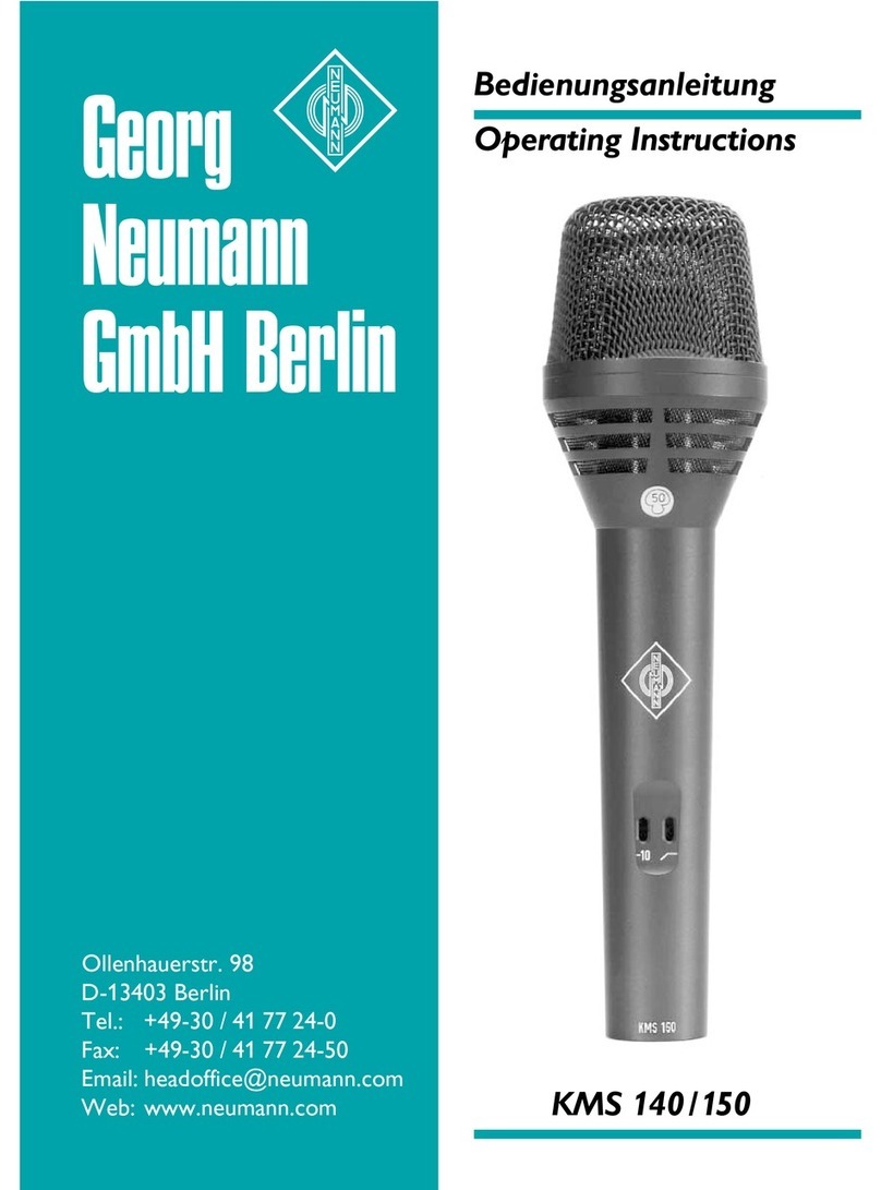 Neumann.Berlin KMS 140 User manual