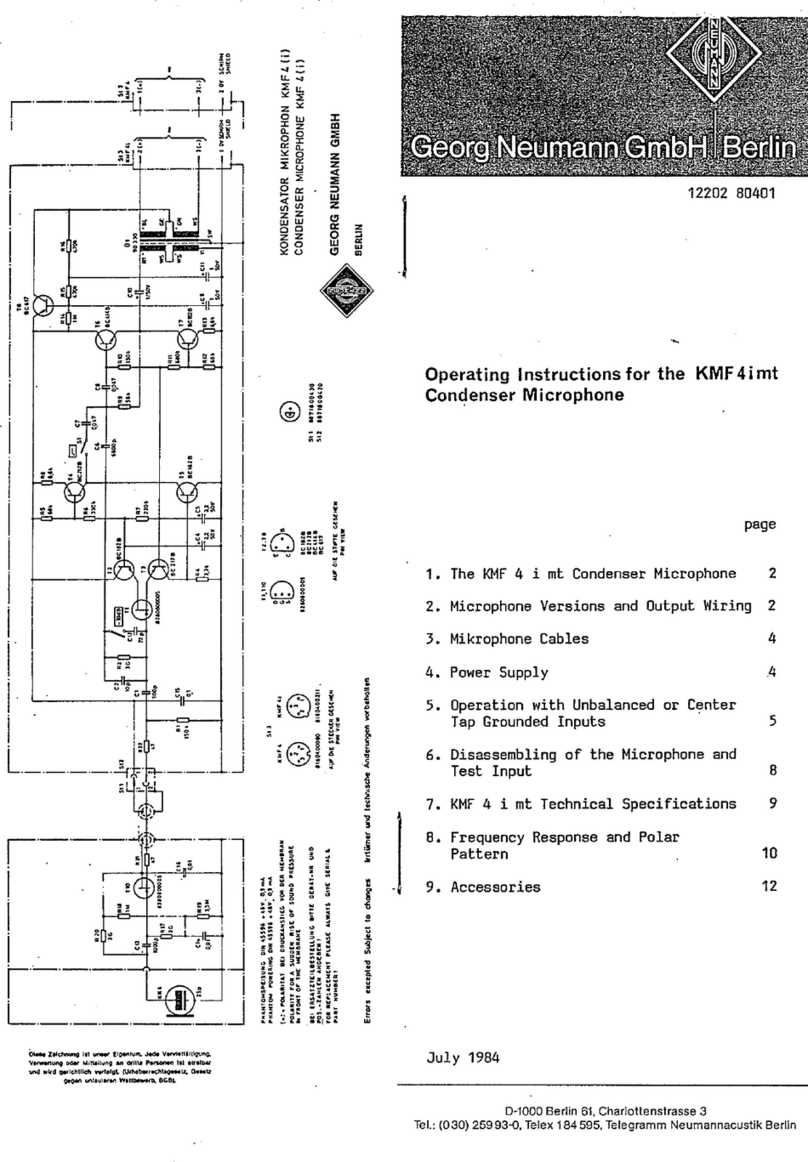 Neumann.Berlin KMF 4 i mt User manual