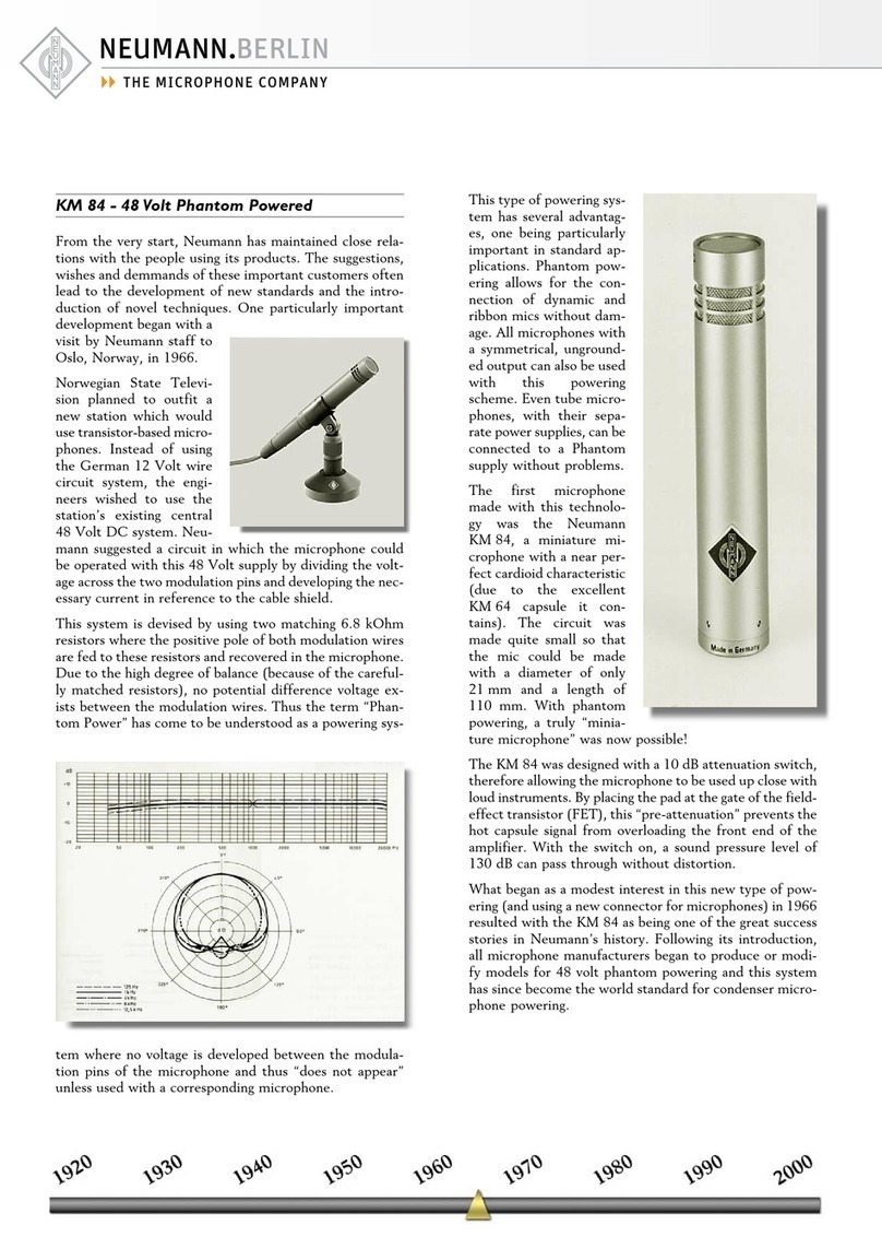 Neumann.Berlin KM 84 User manual