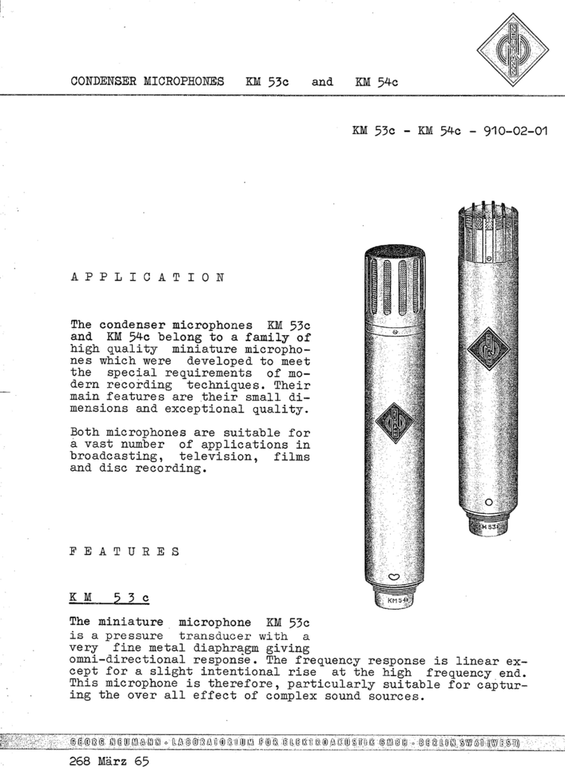Neumann KM 53c Specifications