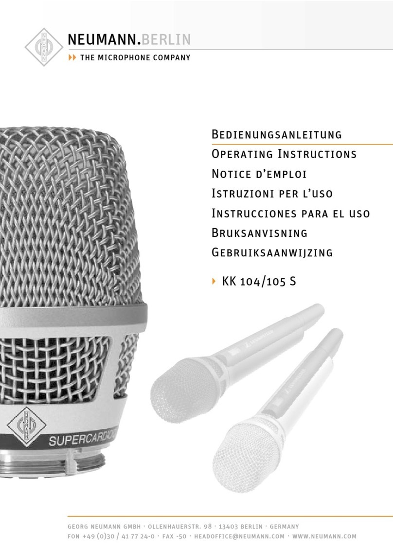 Neumann.Berlin KK 104 S operating instructions