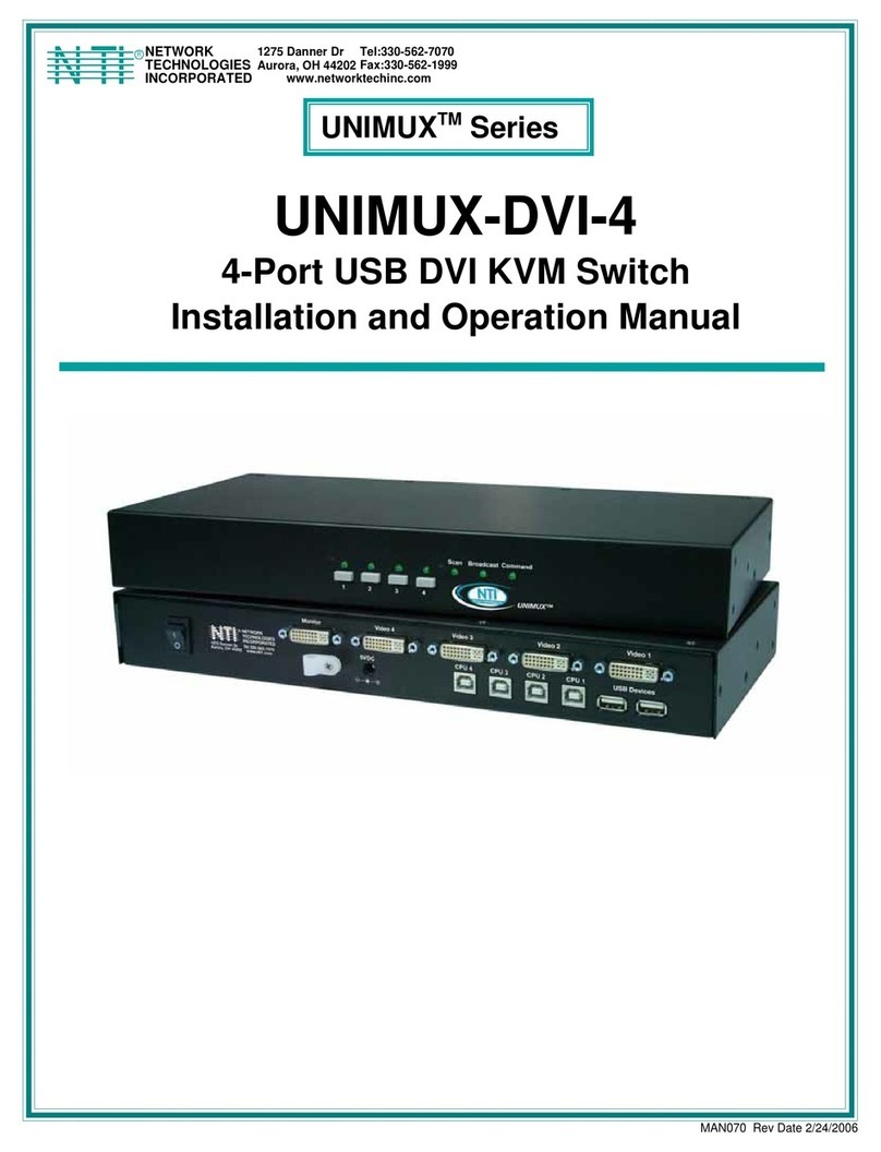 Network Technologies DVI-4 Installation and operation manual