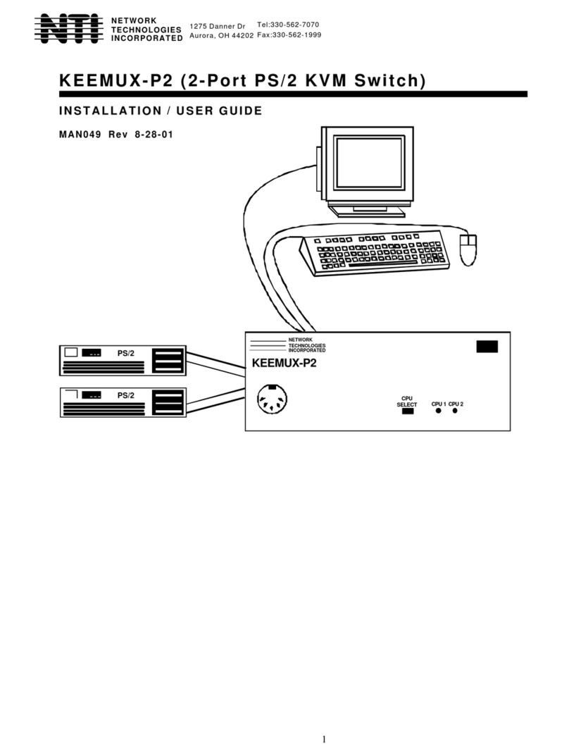 Network Technologies KEEMUX-P2 Operation manual