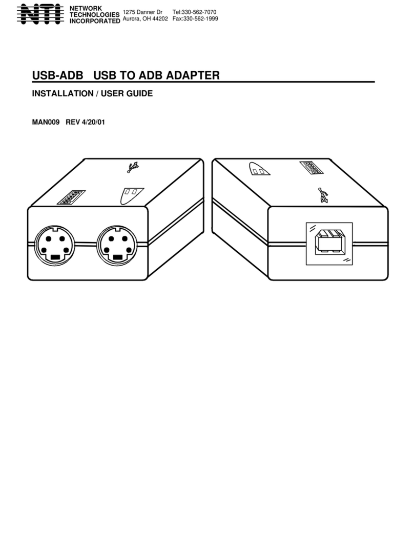 Network Technologies Adapter Installation
