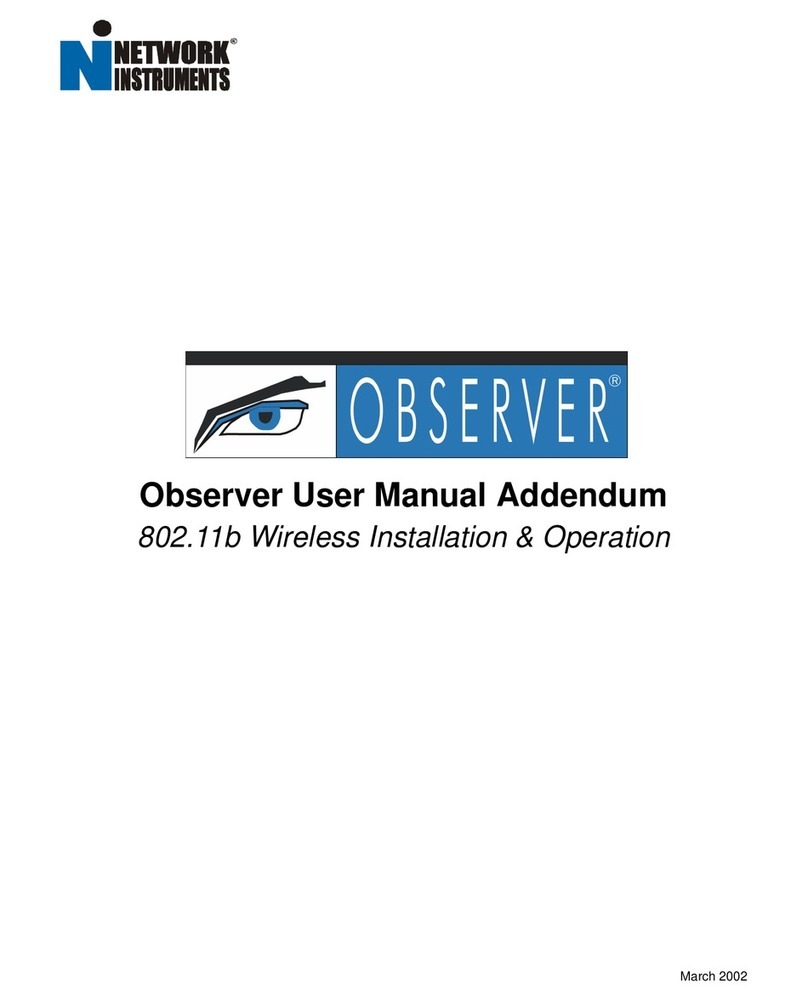 Network Instruments Observer User manual addendum