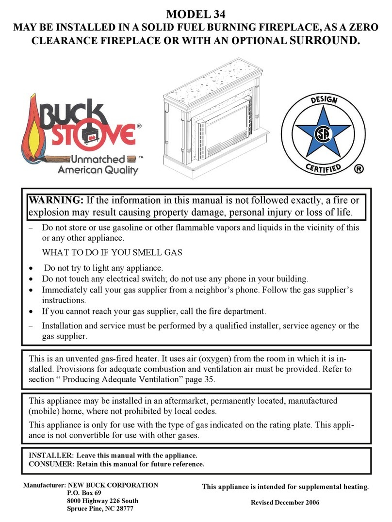 New Buck Corporation 34 owner's manual New Buck Corporation 34 owner's manual