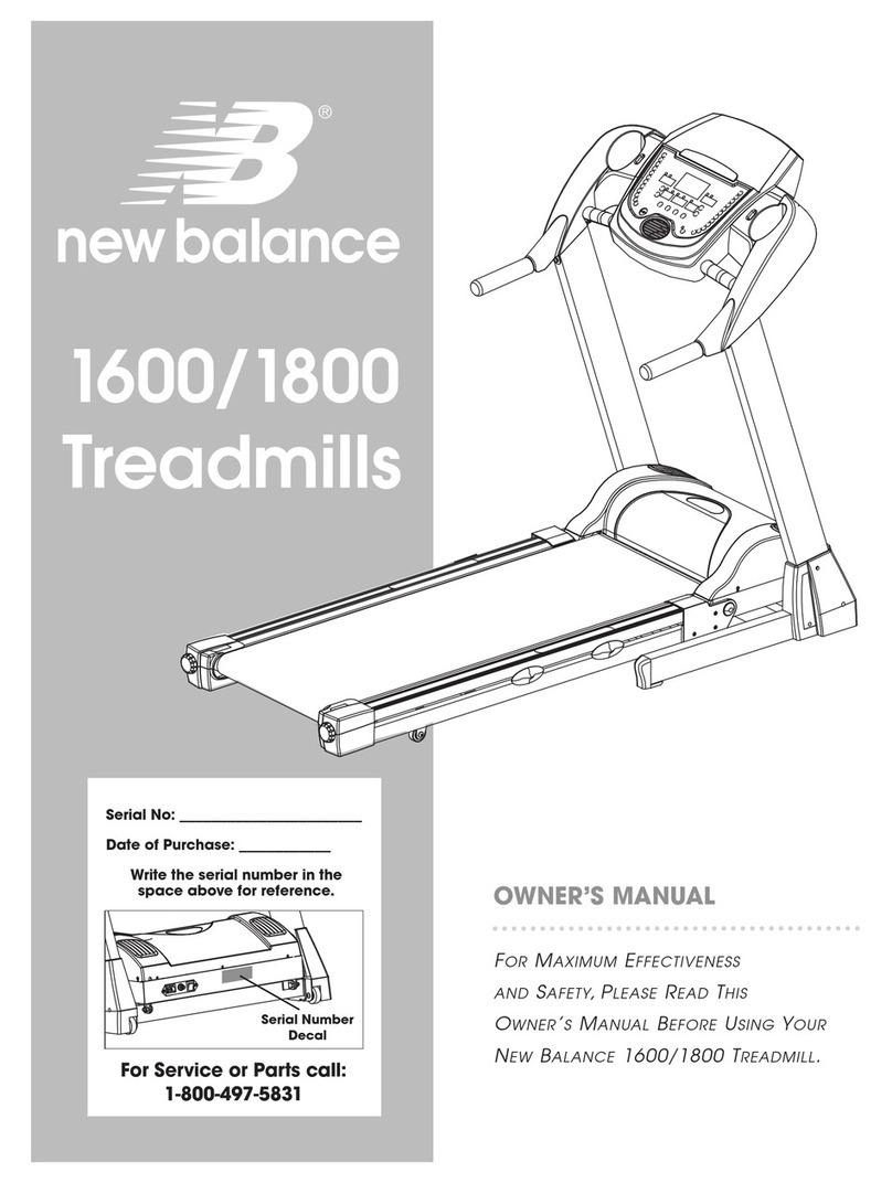 New Balance 1600 owner's manual