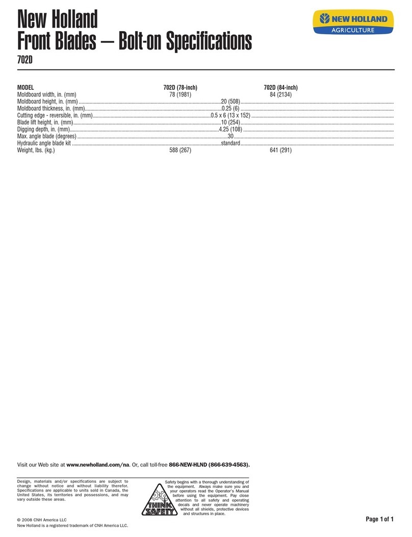 New Holland 702D (78-inch) Specifications
