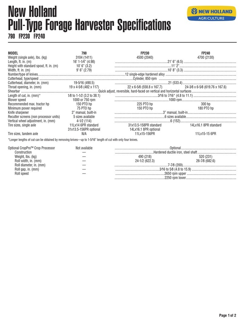 New Holland 790 Specifications
