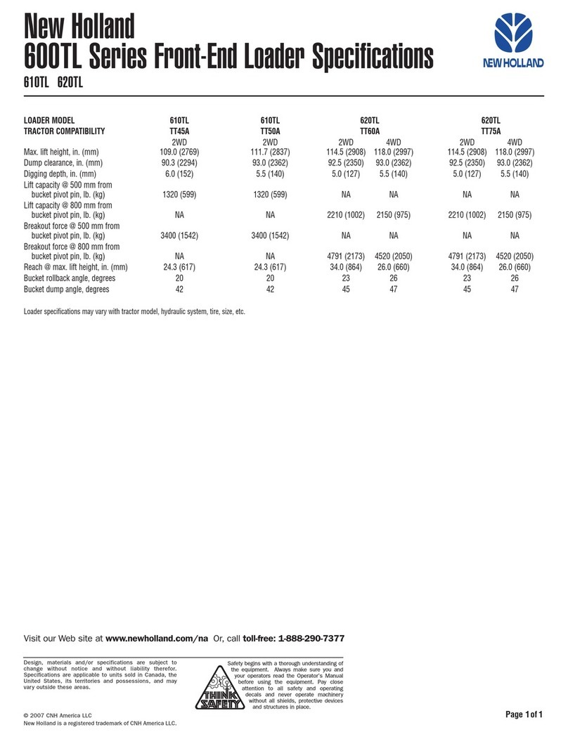 New Holland 600TL Series User manual