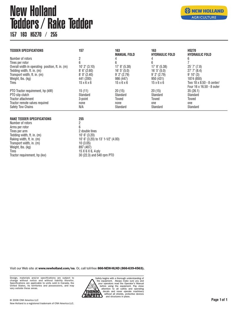 New Holland 157 Specifications
