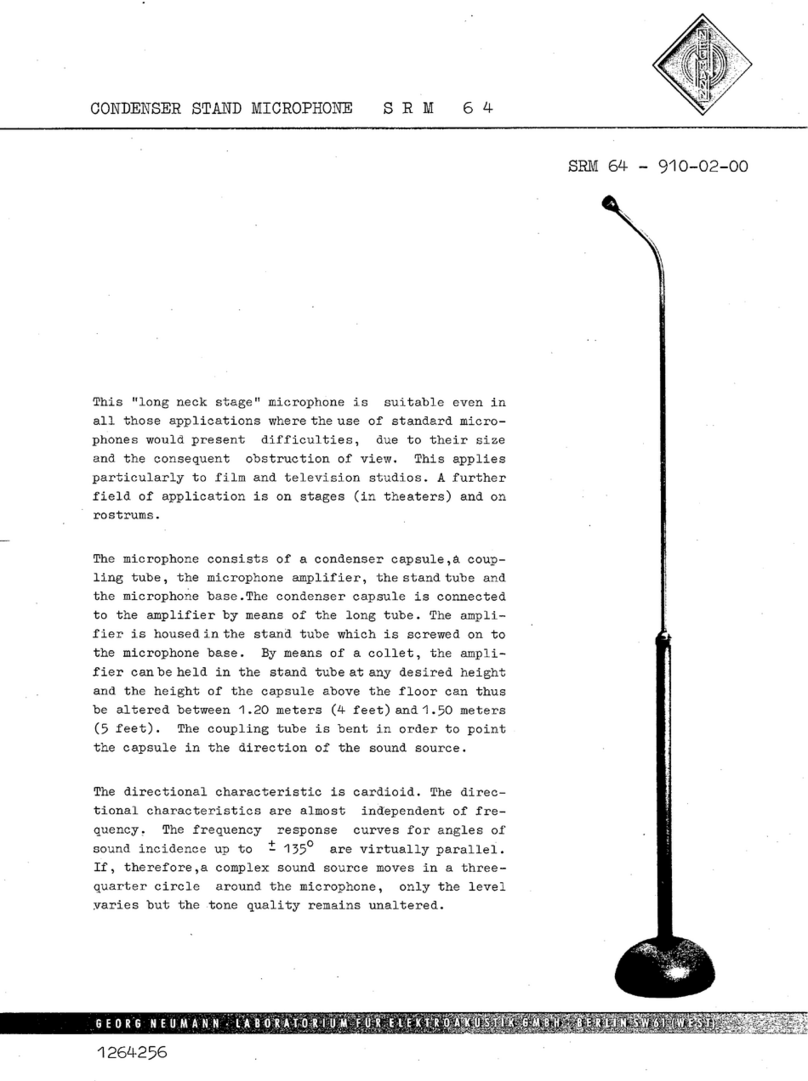 Neumann SRM 64 User manual