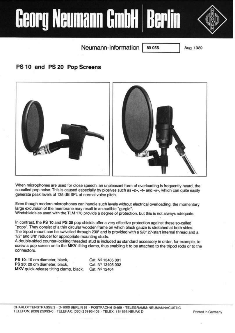 Neumann PS 10 User manual