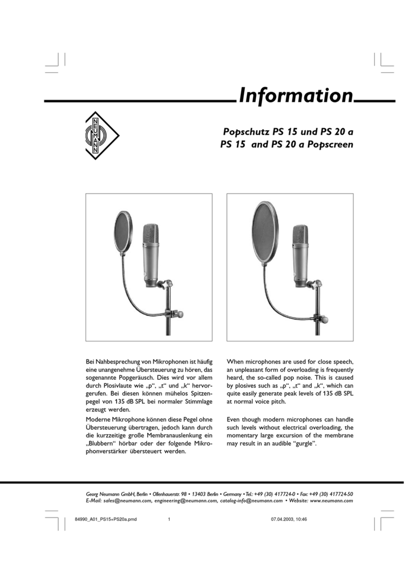 Neumann Popscreen PS 15 Information