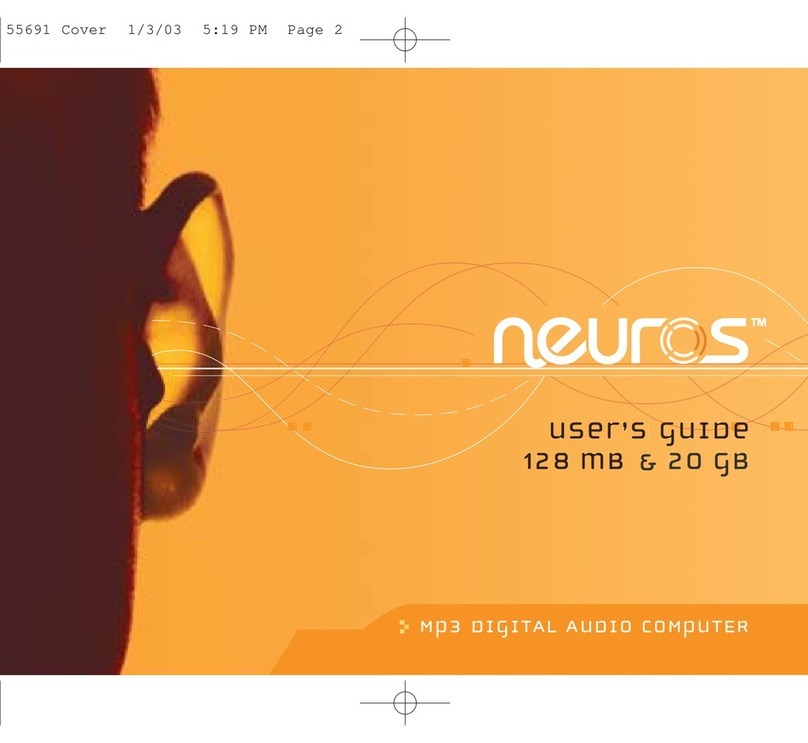 Neuros MP3 DiGITAL AUDIO COMPUTER user guide