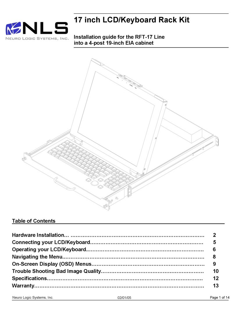 Neuro Logic Systems NLS 1U Server Console RFT-17 installation guide Neuro Logic Systems NLS 1U Server Console RFT-17 installation guide