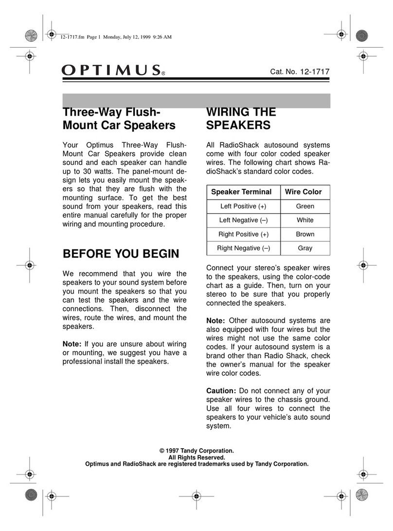 Optimus 12-1717 User manual
