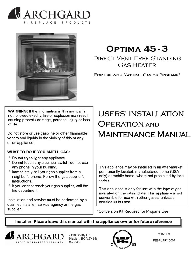 Archgard Optima 45 - 3 Installation & maintenance Archgard Optima 45 - 3 Installation & maintenance
