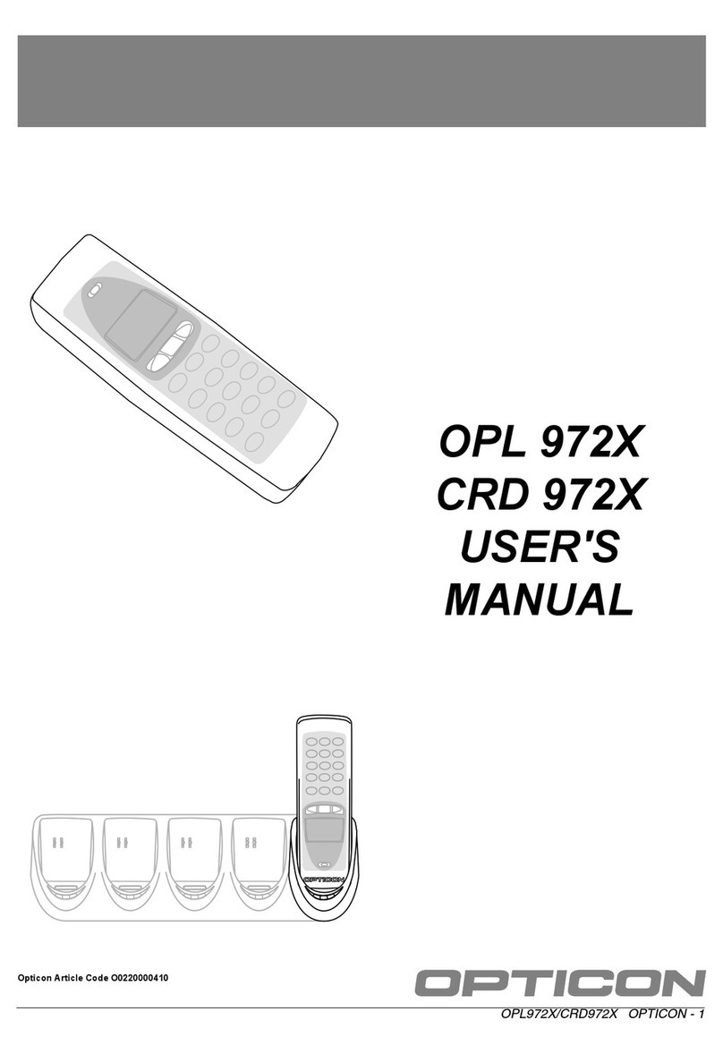Opticon CRD972X user manual