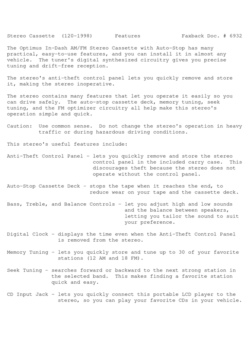 Optimus 120-1998 user manual