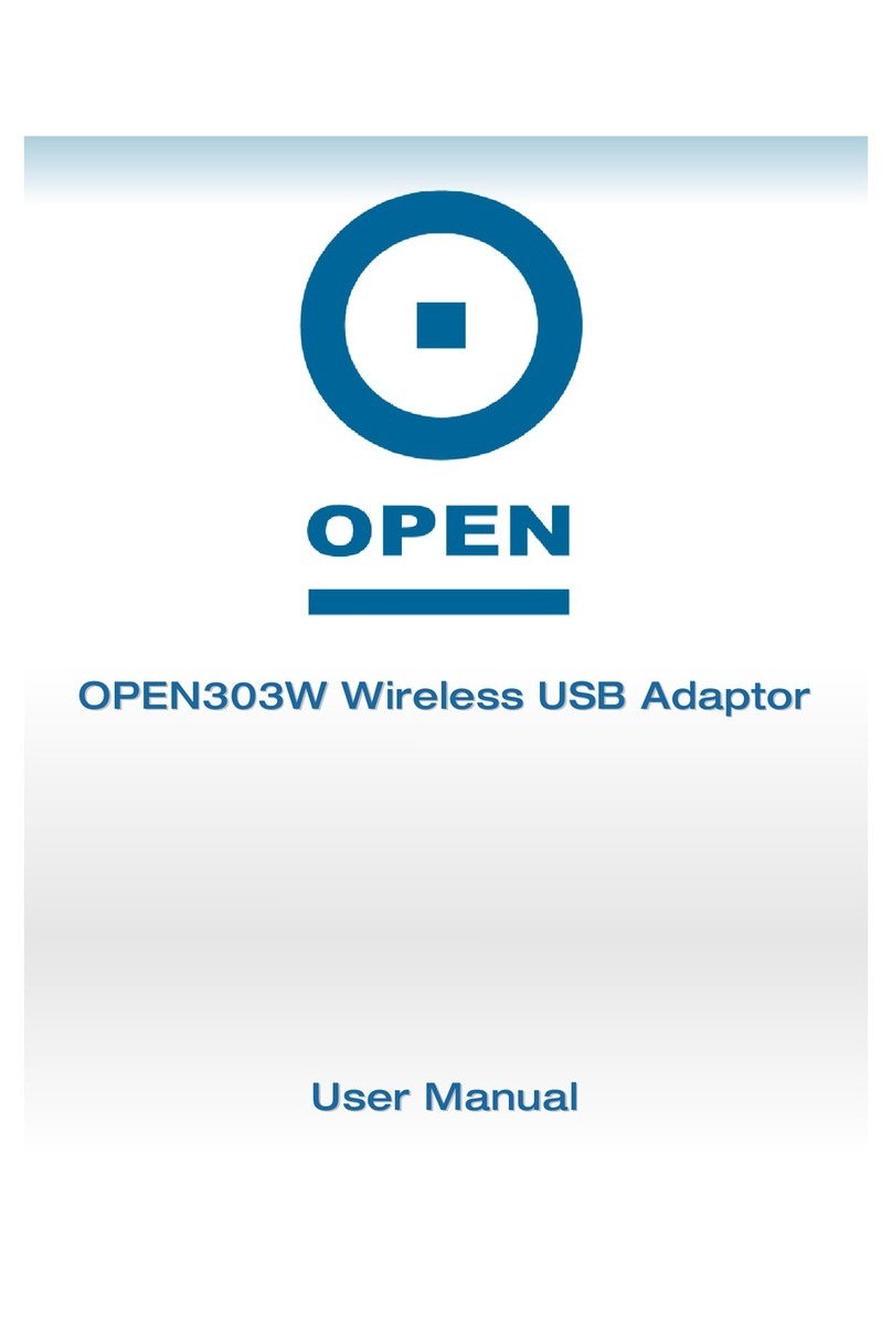 Open Wireless USB Adaptor 303W user manual