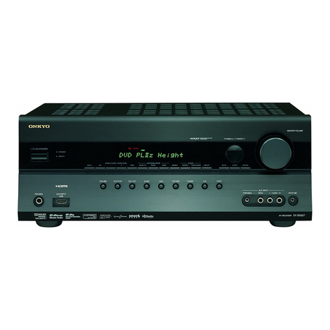 Onkyo TX SR607 - AV Receiver instruction manual