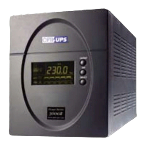 OPTI-UPS Line Interactive UPS Series PS1000B-RM Specifications