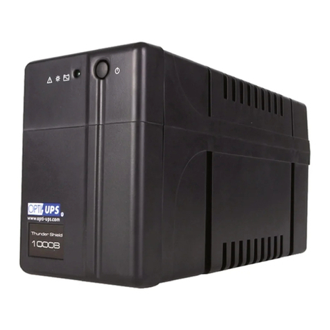 OPTI-UPS Thunder Shield Series TS1000 User manual