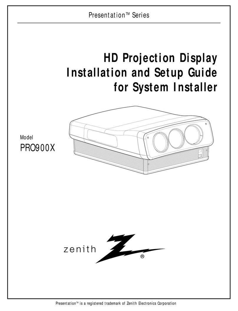 Zenith Presentation PRO900X Installation and setup guide