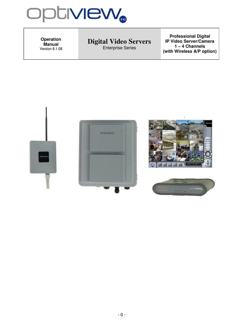 Optiview Enterprise Series product manual