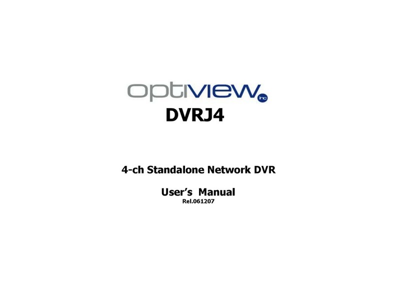 Optiview DVRJ4 User manual