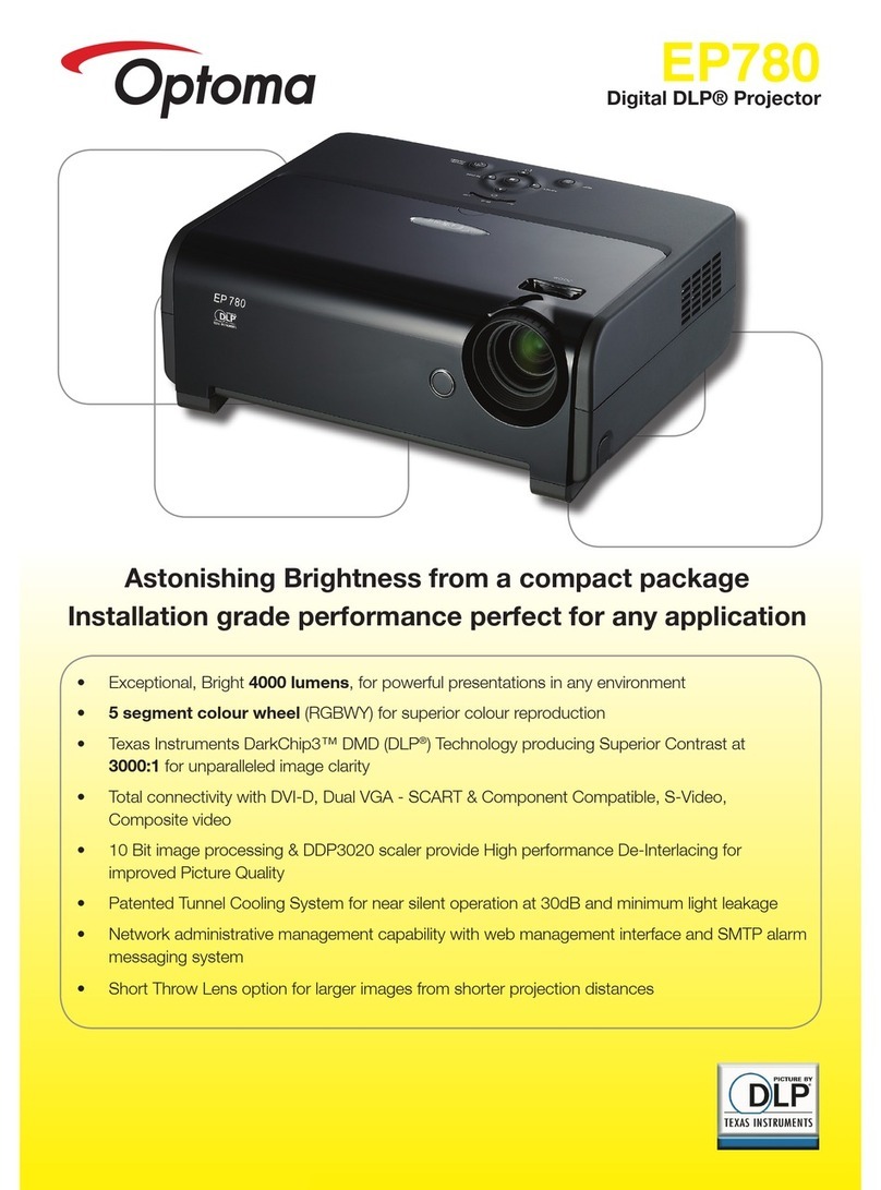 Optoma EP780 User manual