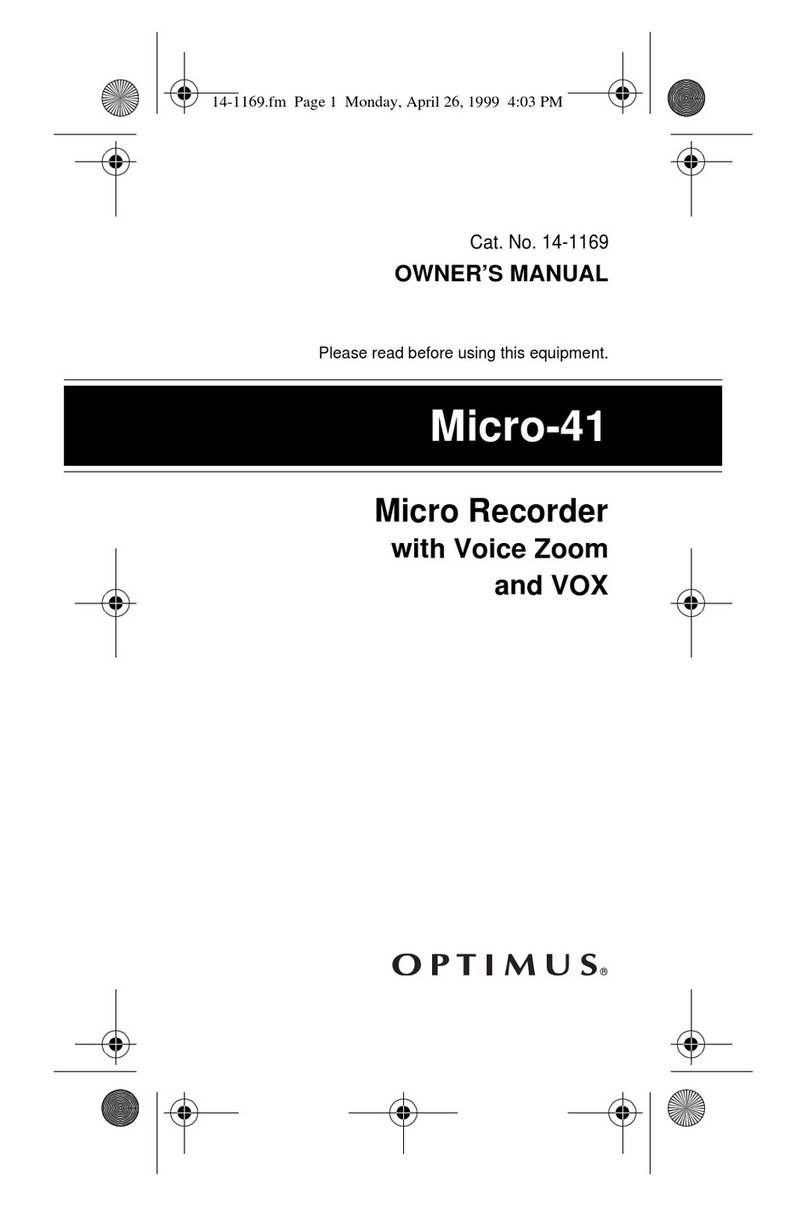 Optimus 05A99 owner's manual