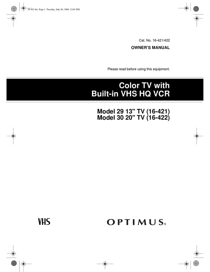 Optimus 16-421 owner's manual