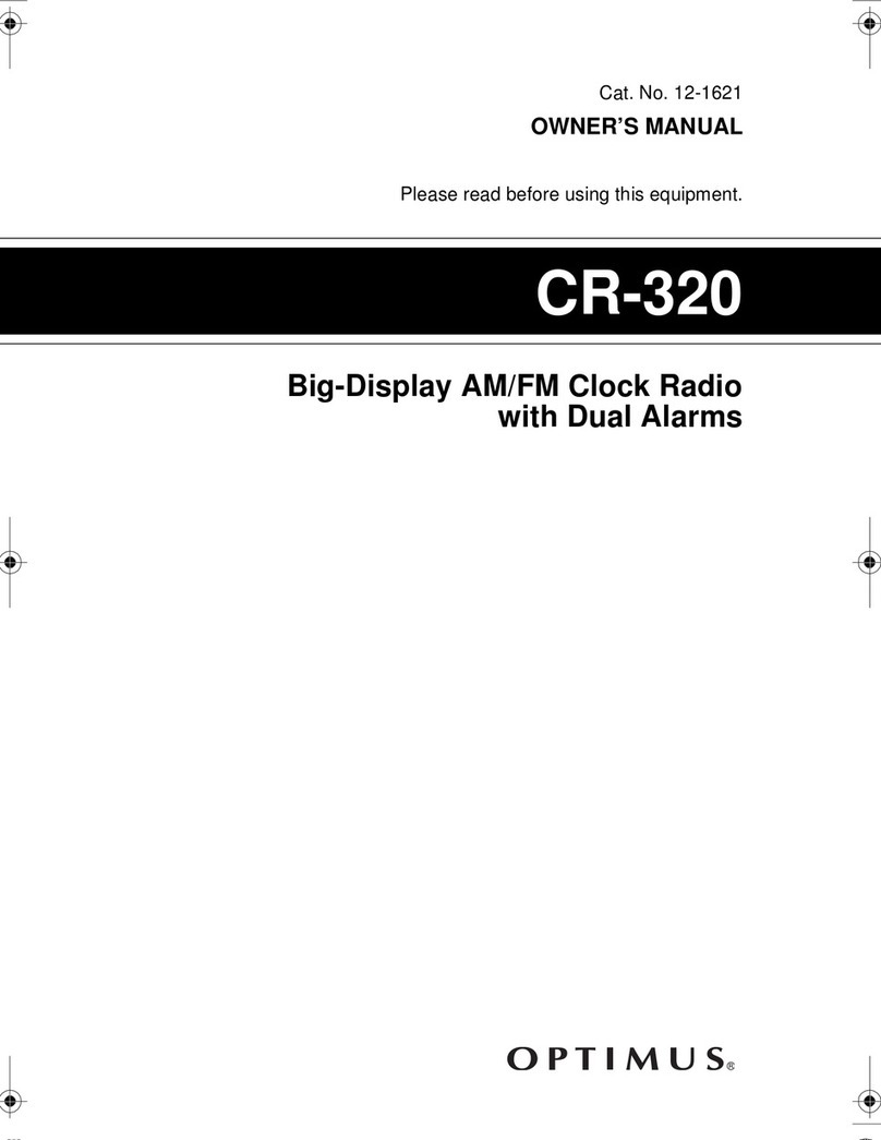 Optimus CR-320 owner's manual